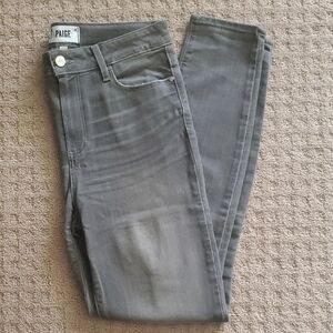 PAIGE Gray Hoxton Ankle Jean